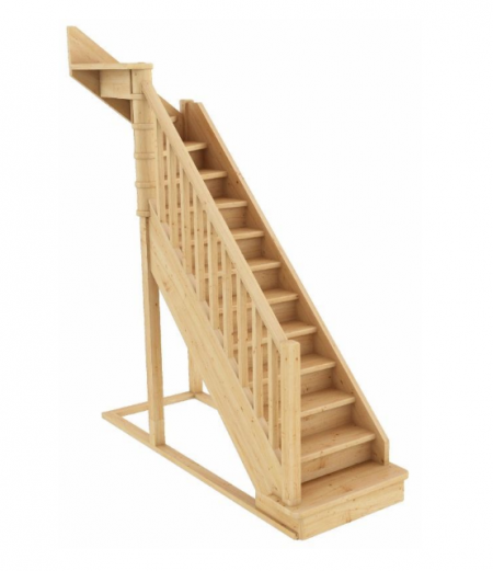 Лестница ЛС-215м с подступенками Л дуб