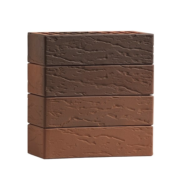 Кирпич лицевой Volgabrick Руст 1НФ №70