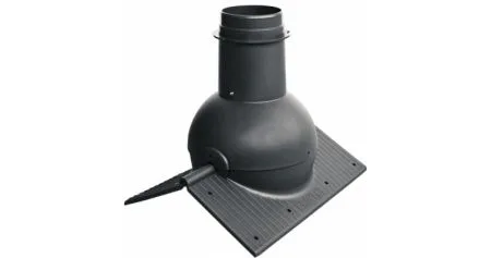 Коньковый элемент Pipe-Cone черный