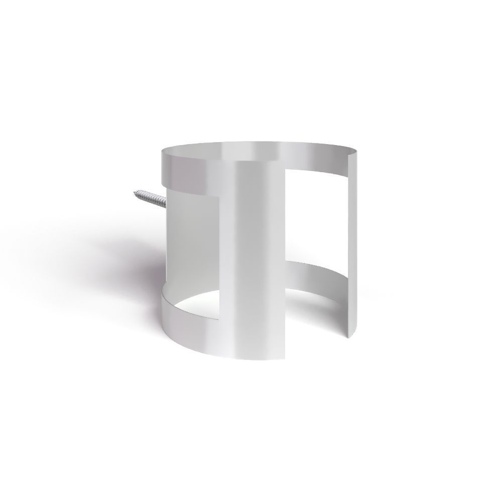 Держатель трубы D90 (на кирпич) GS RAL9003