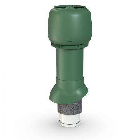 Выход вытяжки изолированный с колпаком Ø125/Ø160/500 мм зеленый