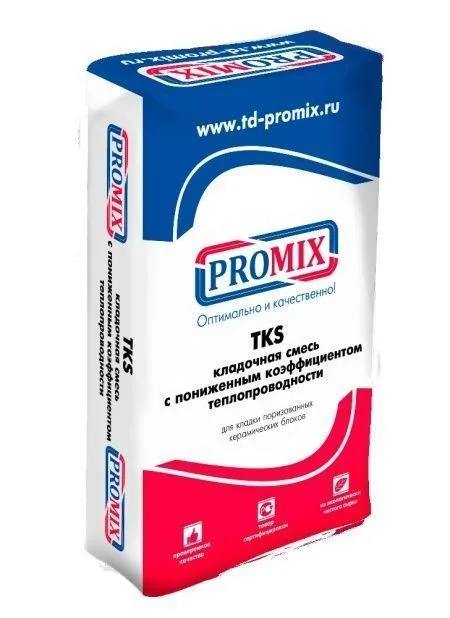 Теплоизоляционный кладочный раствор Promix TKS 203 серый 17.5 кг