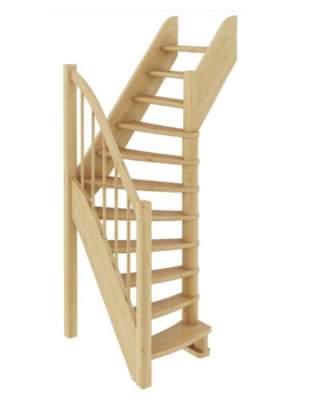 Лестница ЛС-91м без подступенков П дуб