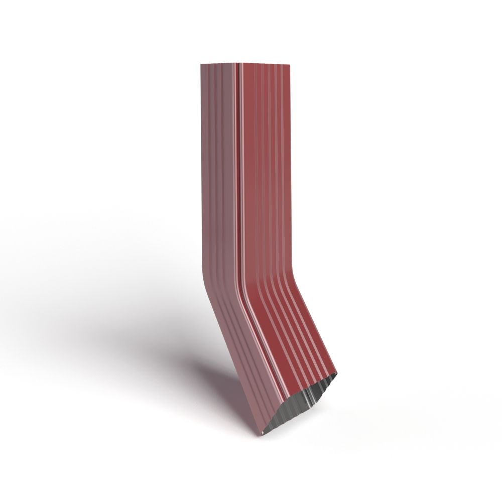 Труба водосточная 76х102х1000 с коленом