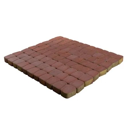 Тротуарная плитка Braer Классико круговая Винный, h=60