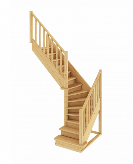 Лестница ЛС-225м с подступенками Л бук