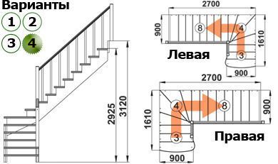Лестница К-001м