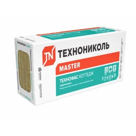Плита минераловатная ТЕХНОФАС КОТТЕДЖ 1200х600х100 3 шт