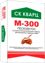 Сухая смесь СК Кварц М-300 40 кг пескобетон