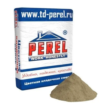 Смесь кладочная цветная Perel VL серый 0210 50 кг