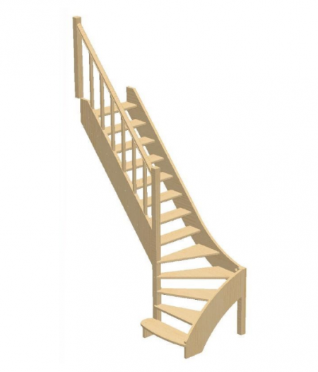 Лестница ЛС-07м/3 без подступенков Л бук