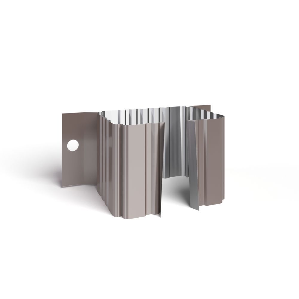 Держатель трубы 76х102 (на дерево) полиэстер RAL8017