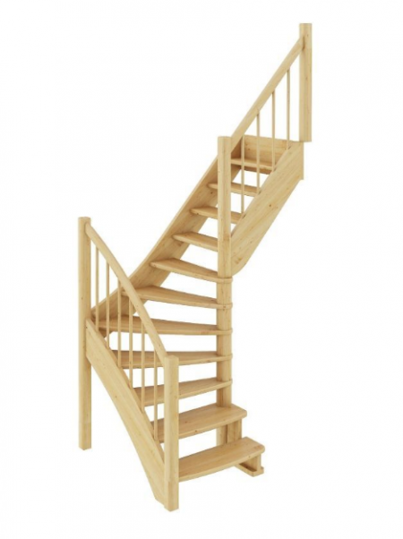 Лестница ЛС-09м/1 без подступенков П бук